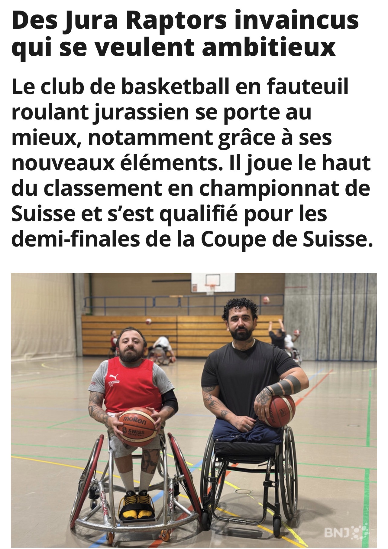 Les Raptors au micro d’RFJ !